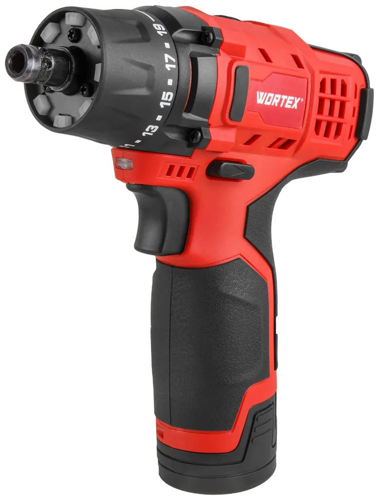 Изображение товара Аккумуляторная дрель-шуруповерт WORTEX BD 1215 LiSET с насадками
