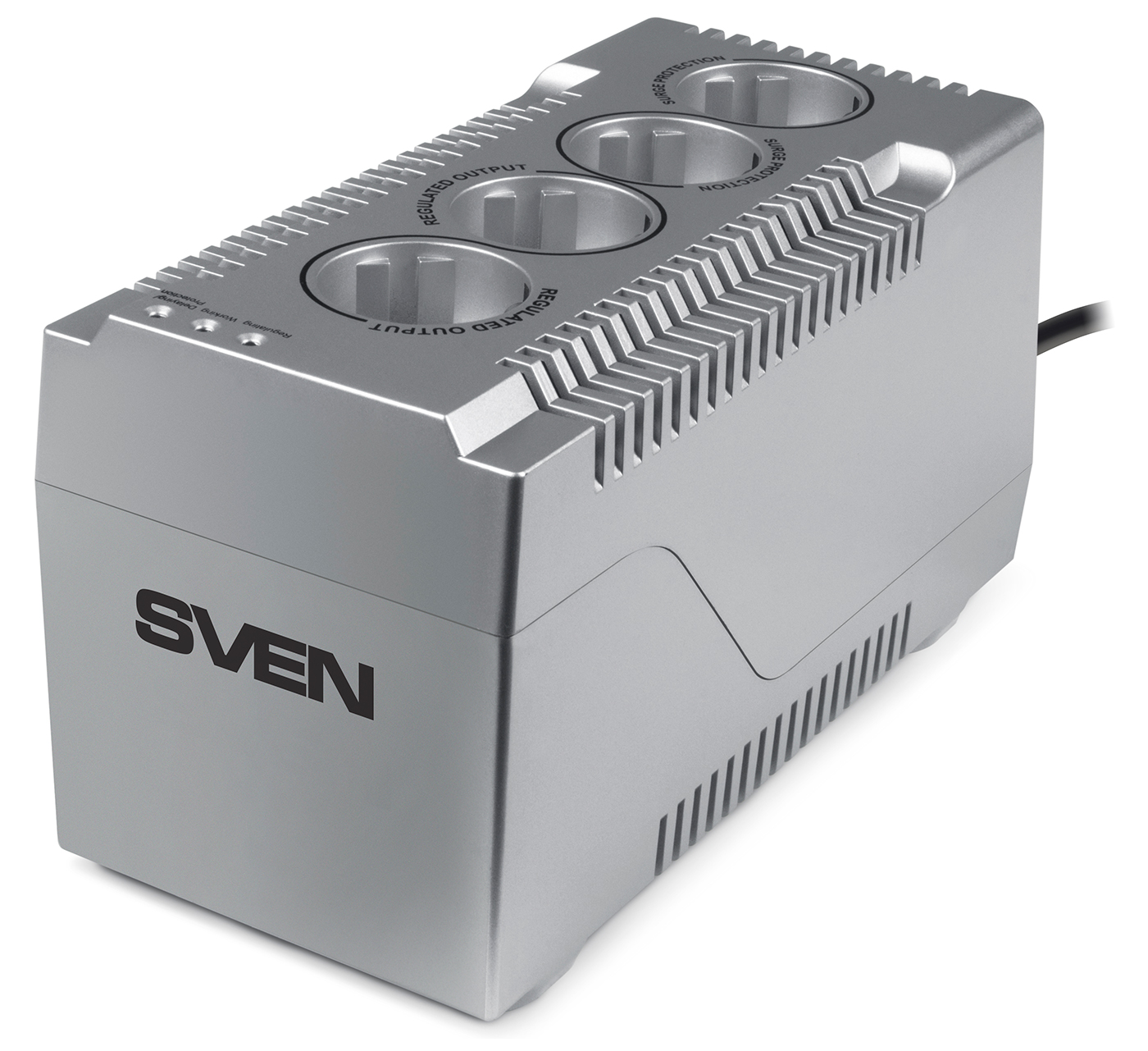 Изображение товара Стабилизатор напряжения Sven VR-F1000 320 Вт с сетевым фильтром для дома и офиса