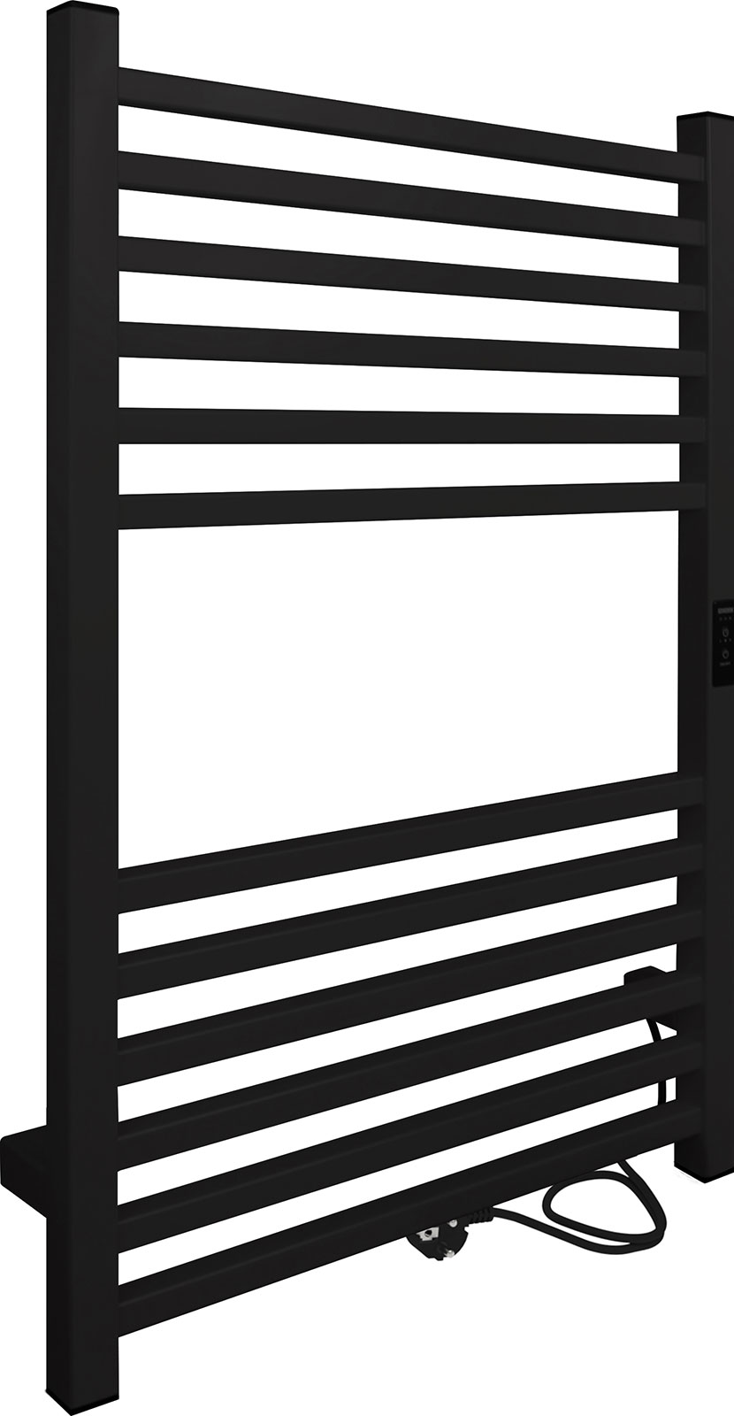 Изображение товара Электрический полотенцесушитель Indigo Attic черный муар 80x53 см