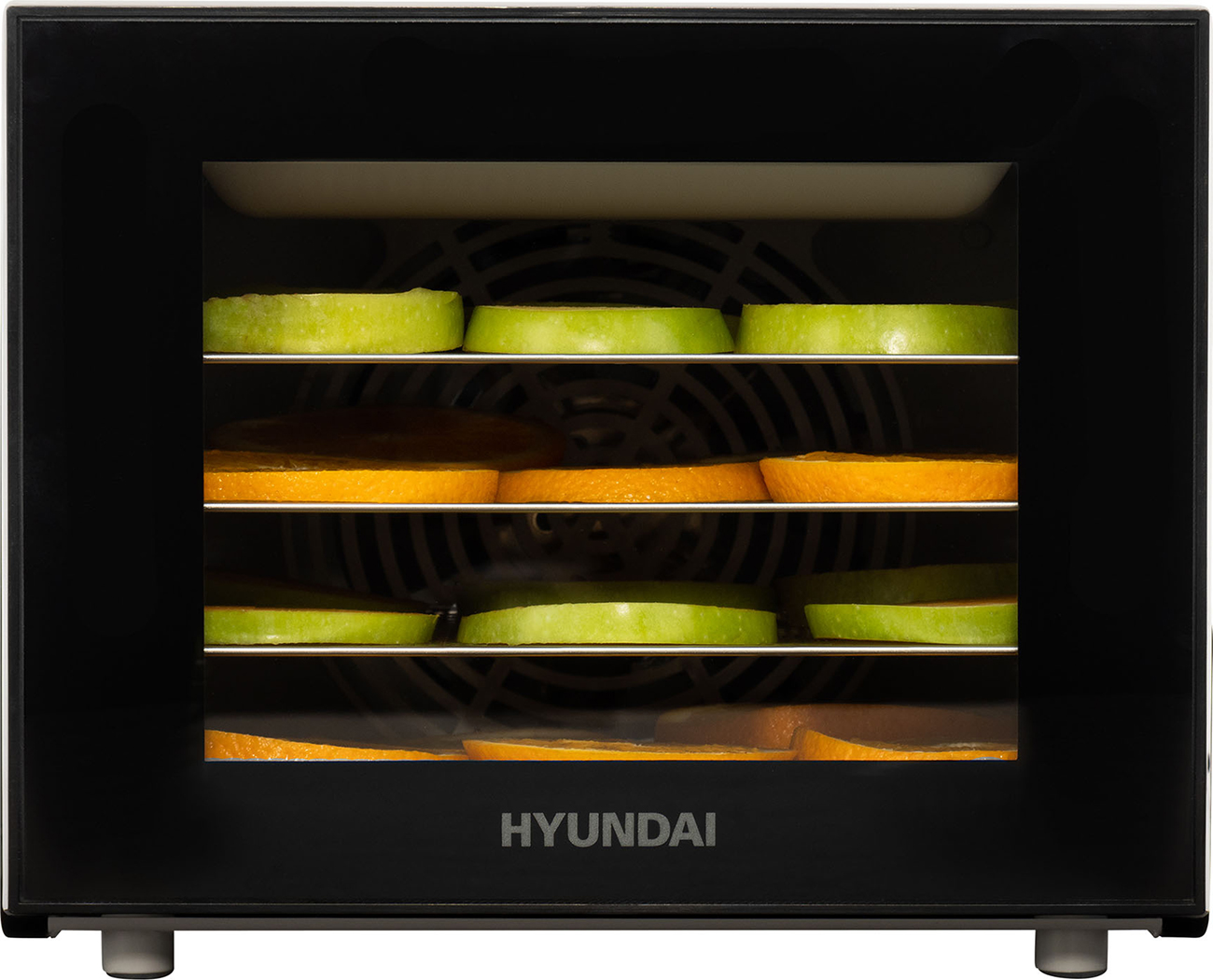 

Сушка для фруктов и овощей Hyundai HYFD-1204, 8 под., 400 Вт, черный
