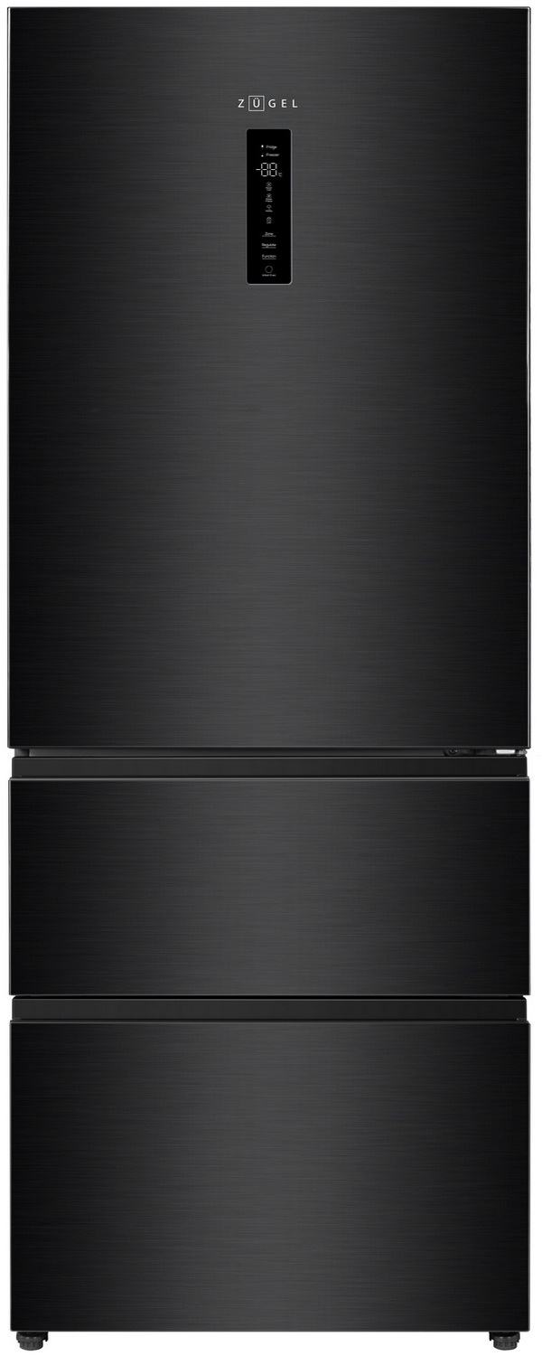

Многокамерный холодильник Zugel ZRFD201B, Черный
