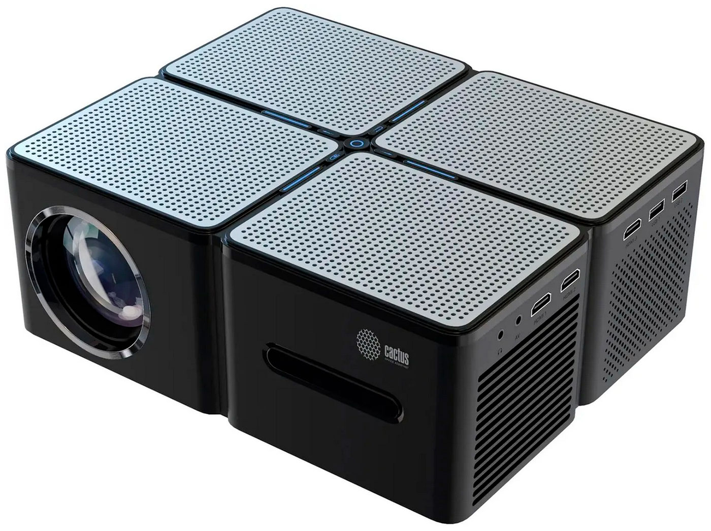 Изображение товара Проектор Cactus CS-PRO.03B Full HD LCD Wi-Fi Bluetooth USB HDMI для домашнего кинотеатра