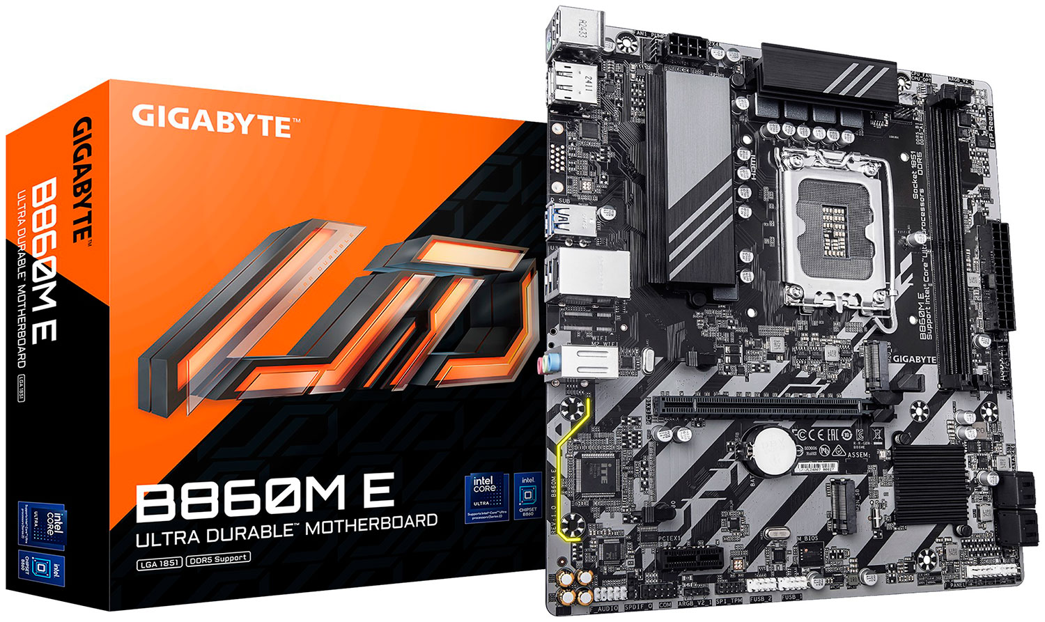 Изображение товара Материнская плата Gigabyte B860M E LGA1851 microATX для Intel