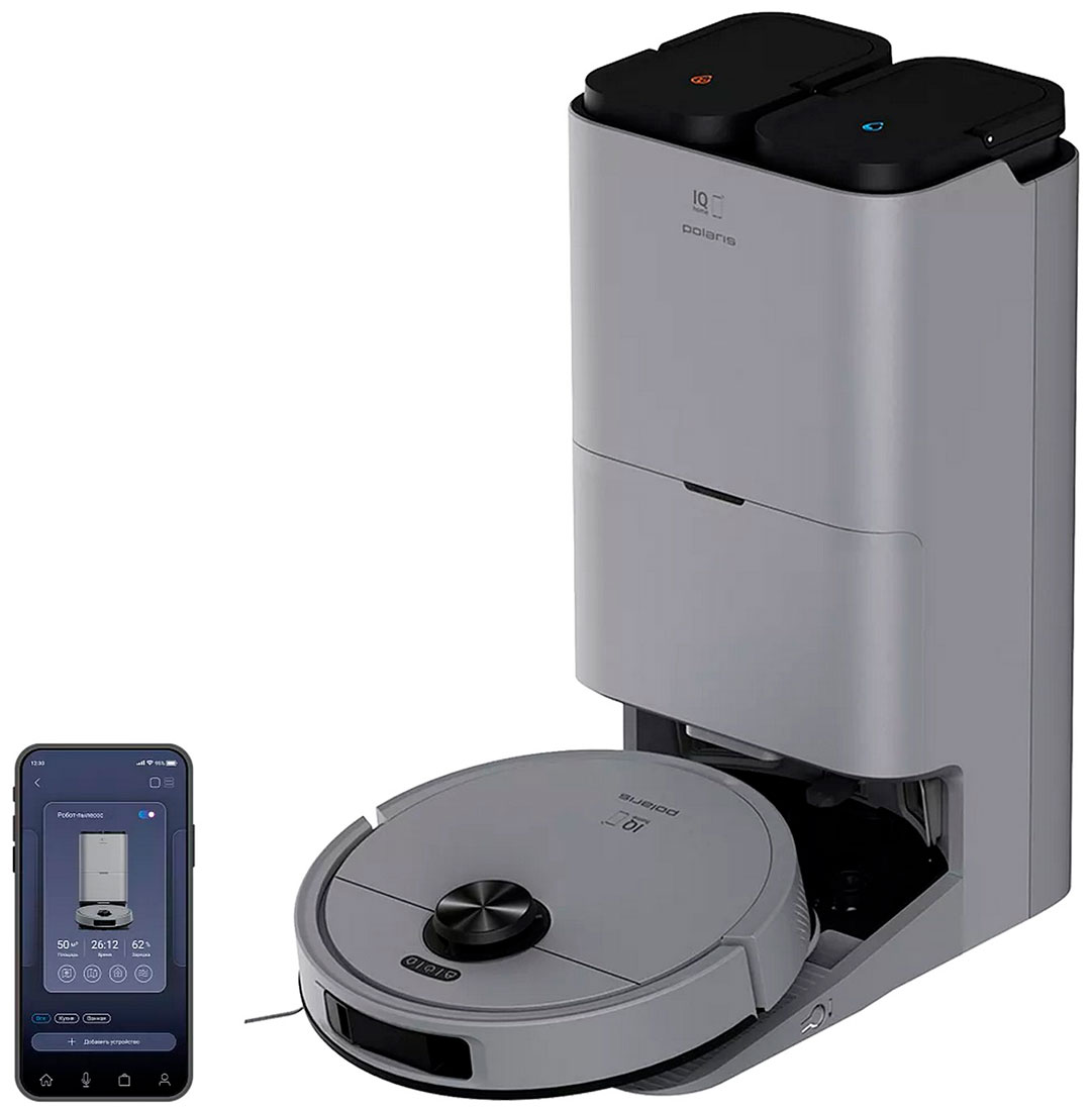 

Робот-пылесос Polaris PVCRAC 7790 Pro WIFI IQ Home, графитовый