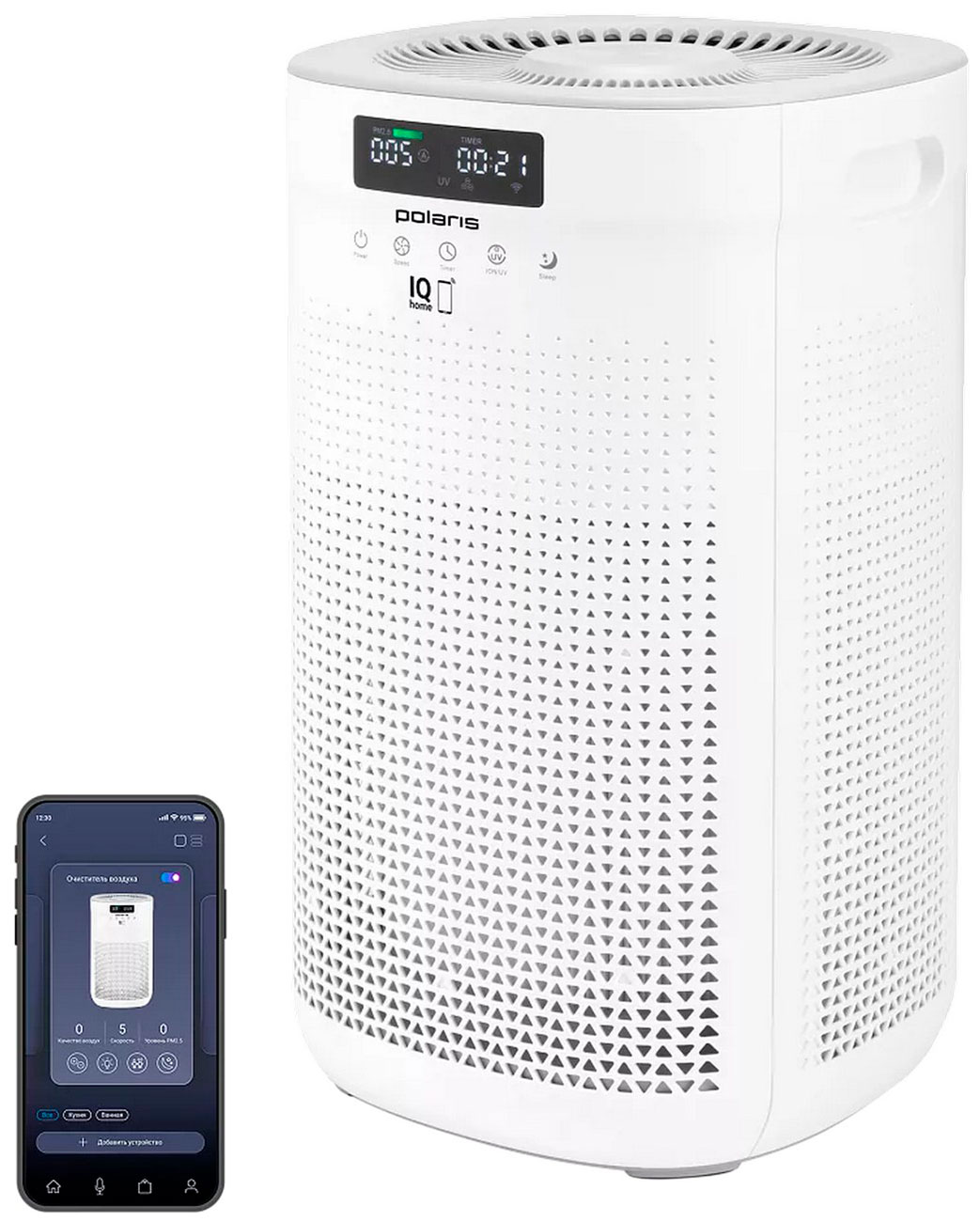 Изображение товара Воздуxоочиститель Polaris PPA 4050 WIFI IQ Home, белый Изображение товара Воздуxоочиститель Polaris PPA 4050 WIFI IQ Home, белый