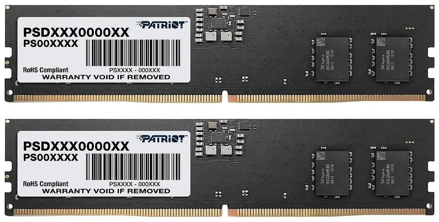 Изображение товара Оперативная память Patriot DDR5 16ГБ (2x8ГБ) 5600MHz Signature Line PSD516G5600K