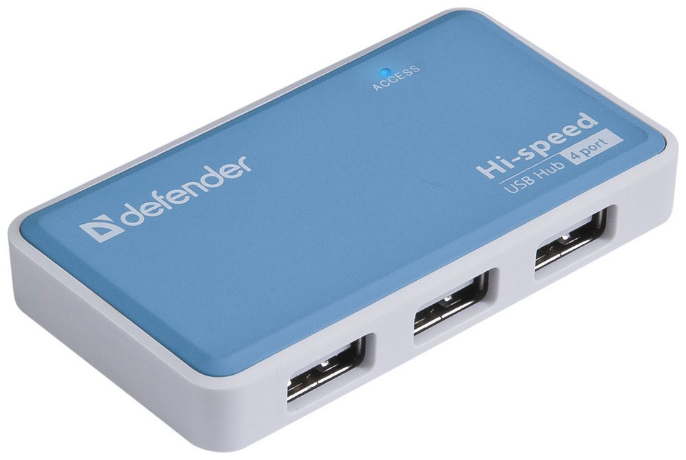 Изображение товара Разветвитель USB Defender QUADRO Power с 4 портами для ПК Изображение товара Разветвитель USB Defender QUADRO Power с 4 портами для ПК
