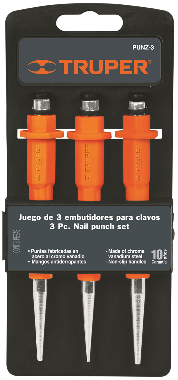 Изображение товара Набор добойников Truper PUNZ-3 18064, 3 шт
