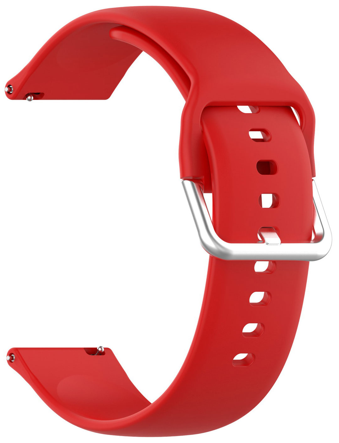 цена Ремешок для смарт-часов Red Line универсальный силиконовый, 22 mm, красный УТ000025252