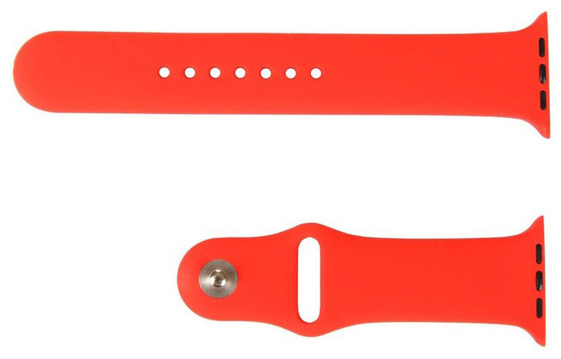 цена Ремешок для смарт-часов mObility для Apple watch - 42-44 mm, красный УТ000018877