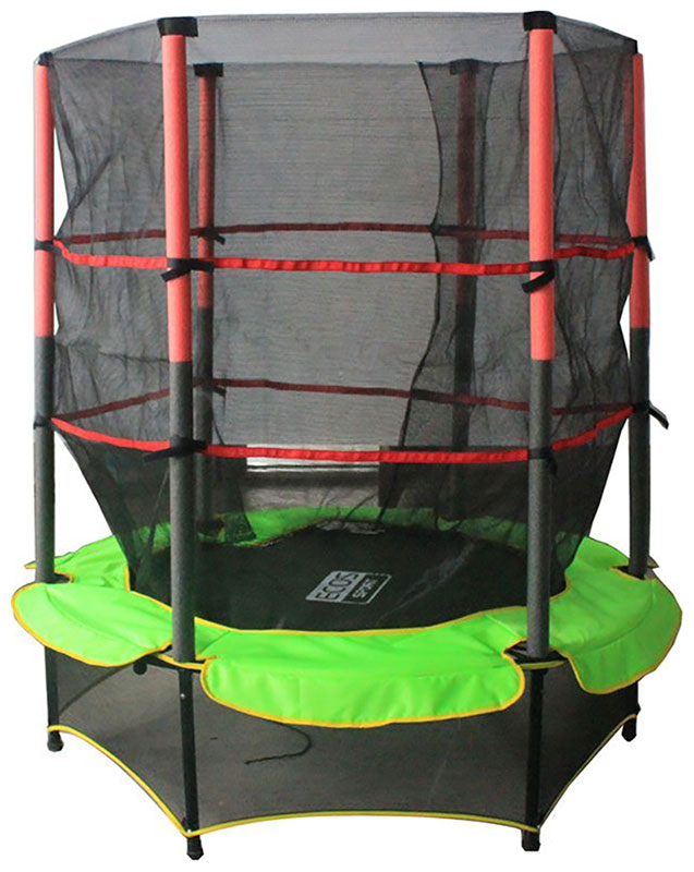 Изображение товара Детский каркасный батут Ecos 137см TX-B7105C с защитной сеткой