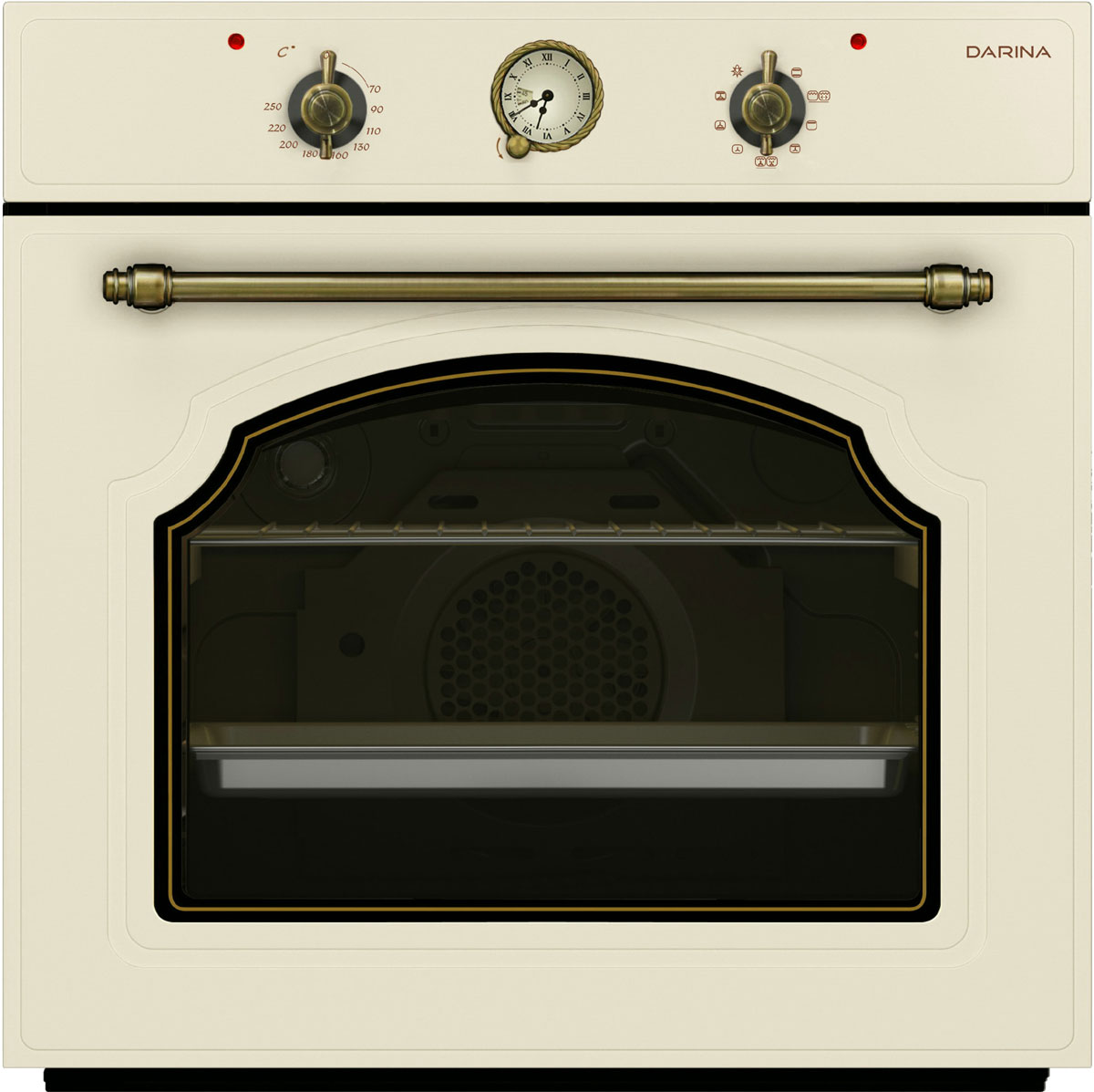 Изображение товара Электрический встраиваемый духовой шкаф Darina 1U8 BDE 112 707 Bg с грилем и конвекцией