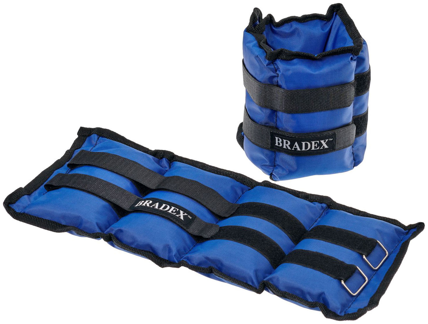 Утяжелители для рук и ног Bradex SF 0744 2 шт*2 кг синие полиэстер Утяжелители для рук и ног Bradex SF 0744 2 шт*2 кг синие полиэстер