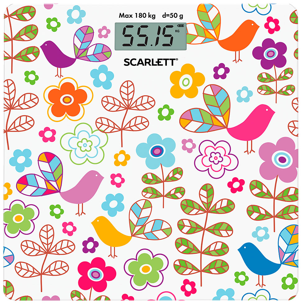 Весы напольные Scarlett SC-BS33E026 весы напольные электронн scarlett sc bsd33e898 микки