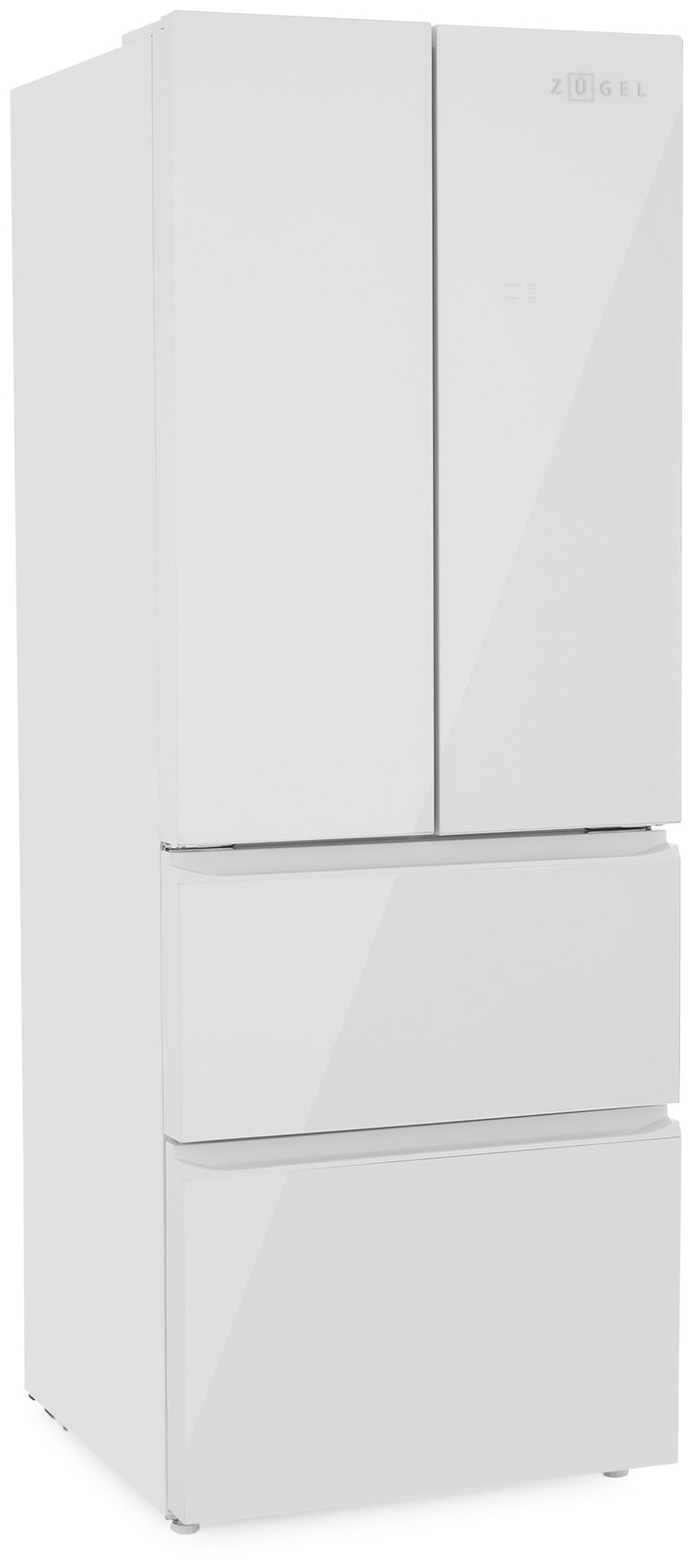 

Многокамерный холодильник Zugel ZRFD361W, белое стекло