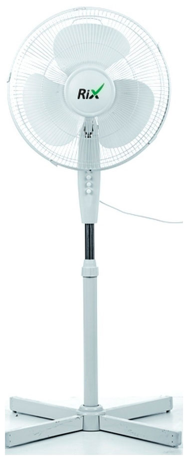 Изображение товара Вентилятор RIX RSF-3000W напольный 35Вт белый с регулировкой наклона и скорости