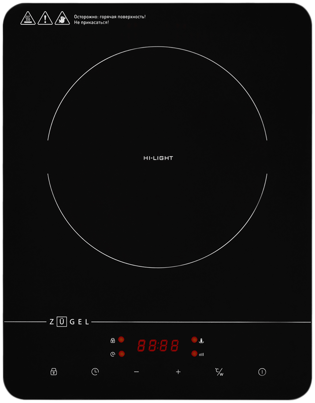Изображение товара Настольная плита Zugel ZEHF280B черная