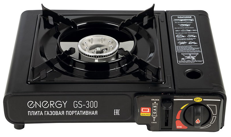 Изображение товара Портативная газовая плита Energy GS-300 с защитой и пьезоподжигом