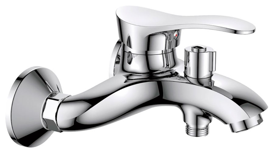 Изображение товара Смеситель для ванны Haiba HB01 хром с душевым гарнитуром и керамическим картриджем