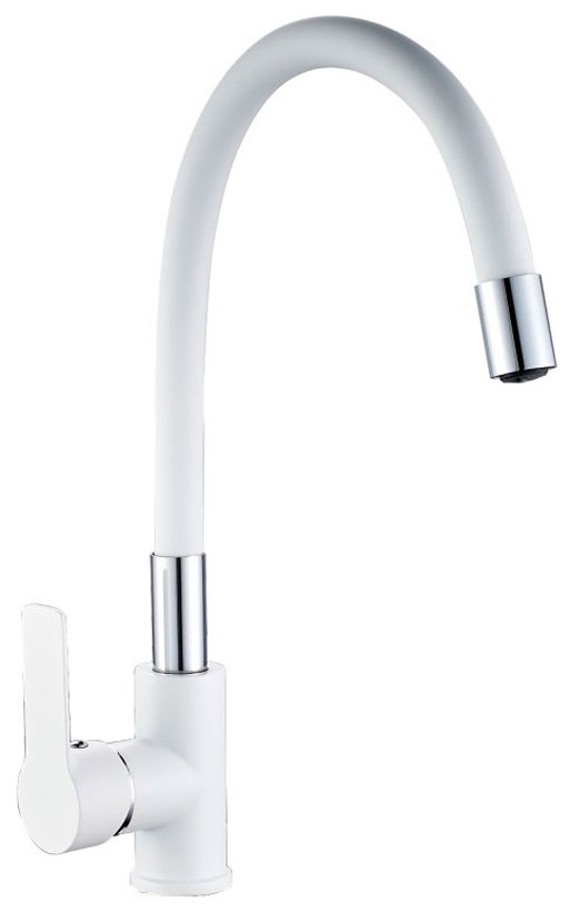 

Кухонный смеситель Haiba HB70113-8 белый, Белый/хром