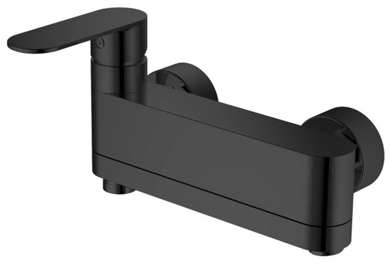 Изображение товара Современный черный настенный смеситель для ванны Haiba HB590-7 с душевым гарнитуром