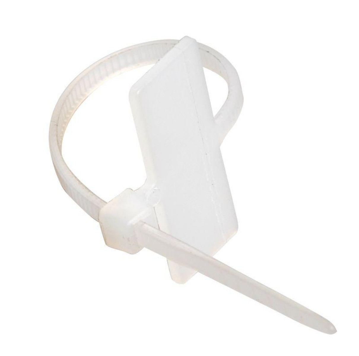 Изображение товара Хомут кабельный ХП2 2 5х100 нейл бел с таб 24х10 IEK