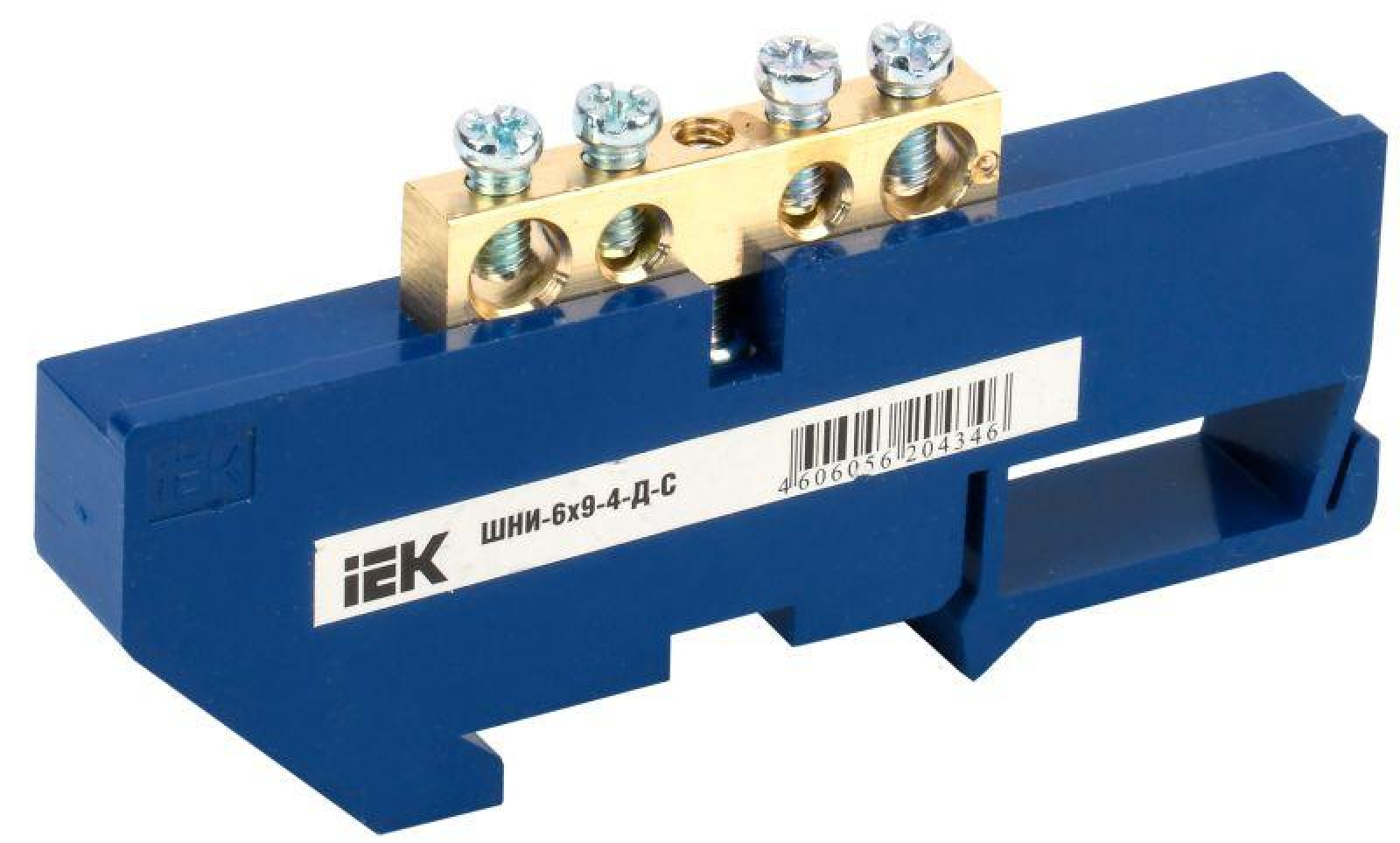 Изображение товара Изделия для электромонтажа IEK Шина нулевая на DIN-изол. ШНИ 6х9-4-Д-С