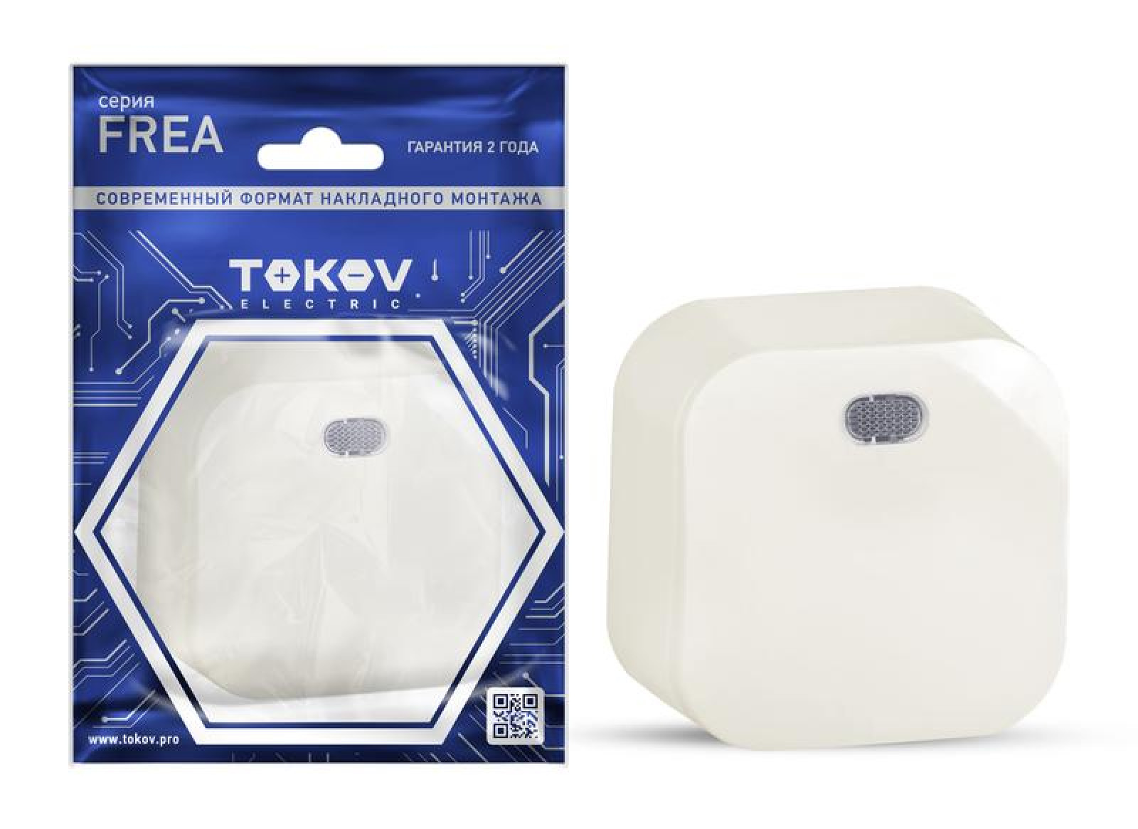 Изображение товара Выключатель 1-кл. ОП Frea 10А IP20 от Tokov Electric для бытовых и офисных помещений