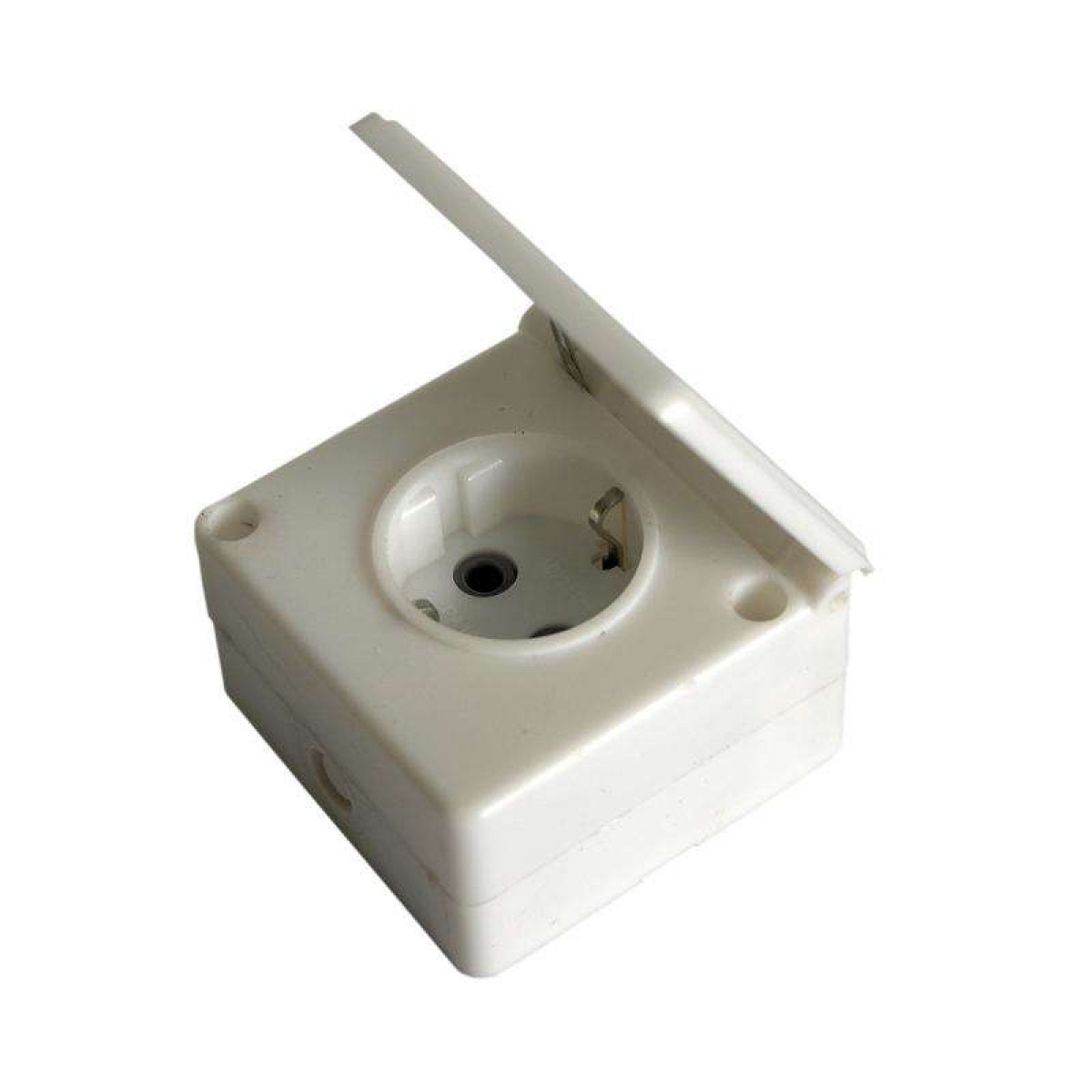 Изображение товара Розетки ЧУП Элект Белтиз Розетка 1-м ОП 16А IP44 с заземл. бел. БЕЛТИЗ