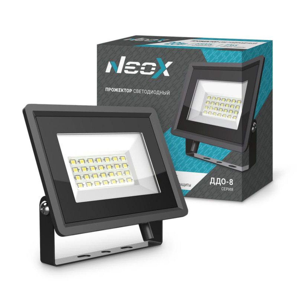 Изображение товара Светодиодный прожектор Neox ДДО-8 20Вт IP65 2100люмены для улицы