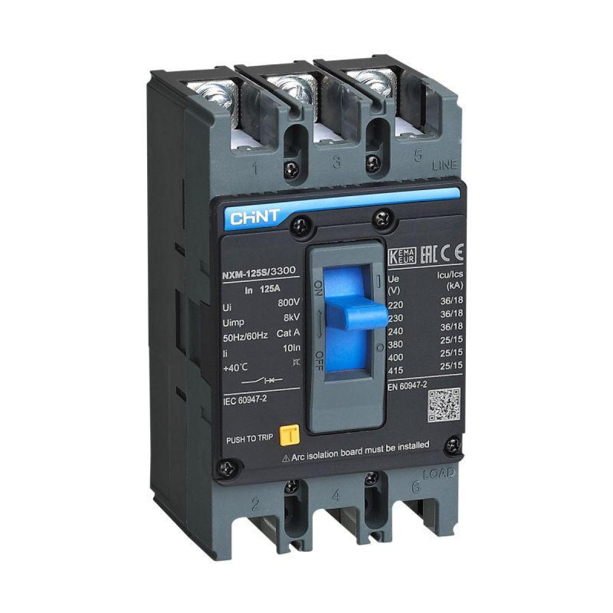 Изображение товара Выключатель автоматический 3П 100A 25кА NXM-125S (R) Chint