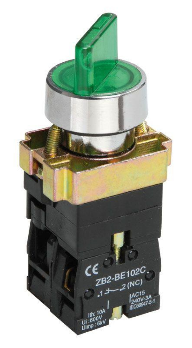 Изображение товара Переключатель IEK LAY5-BK2365 для автоматизации, 2 положения, зеленый