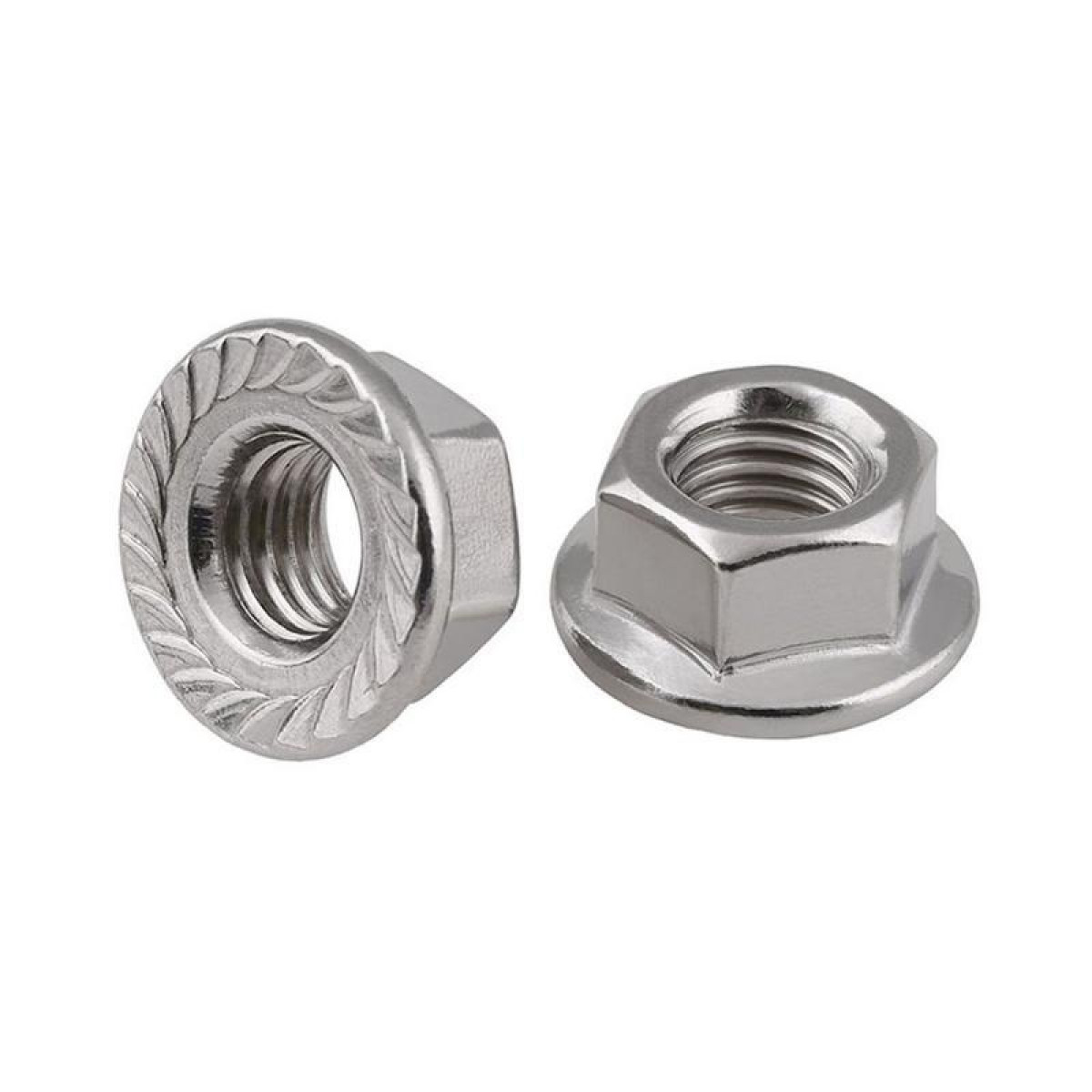 Изображение товара Изделия для электромонтажа Tech-KREP Гайка шестигранная DIN6923 оцинк. с фланцем М6 (уп.200шт) пакет Tech-Krep