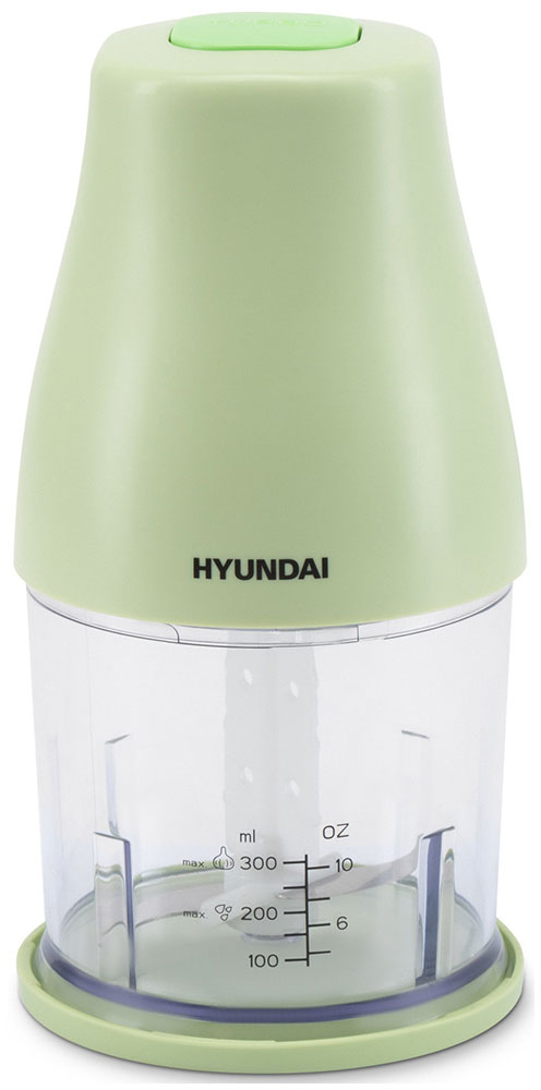 Измельчитель электрический Hyundai HYC-P3108, 0.8 л, черный/зеленый