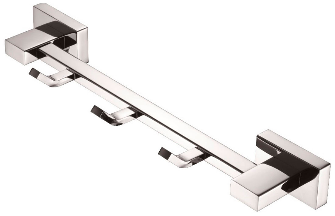 Изображение товара Планка с крючками Belz B902 хром для ванной комнаты