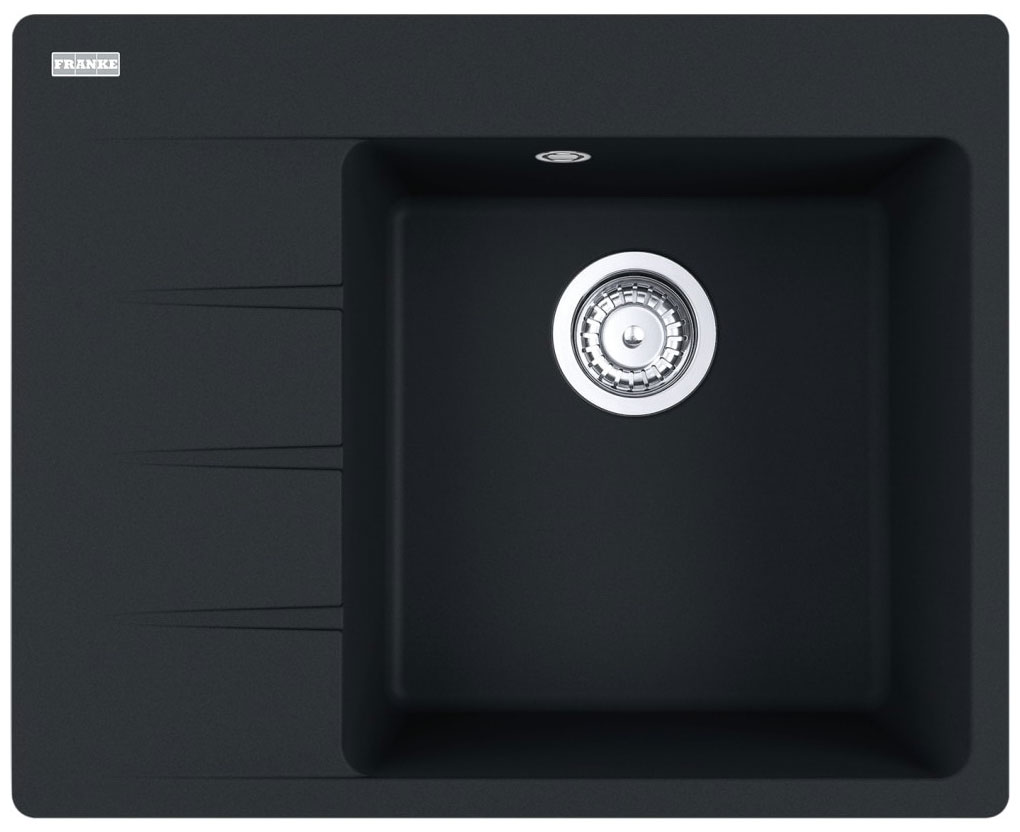 Изображение товара Кухонная мойка Franke CNG 611/211-62 TL черный матовый, чаша справа, вентиль-автомат (114.0639.705)