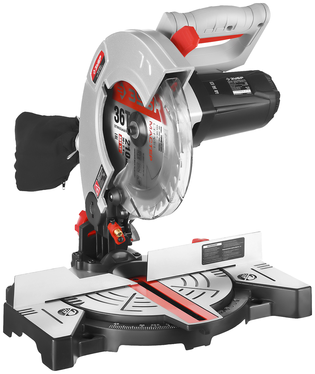 Изображение товара Торцовочная пила Зубр ЗПТ-210-1400 Л