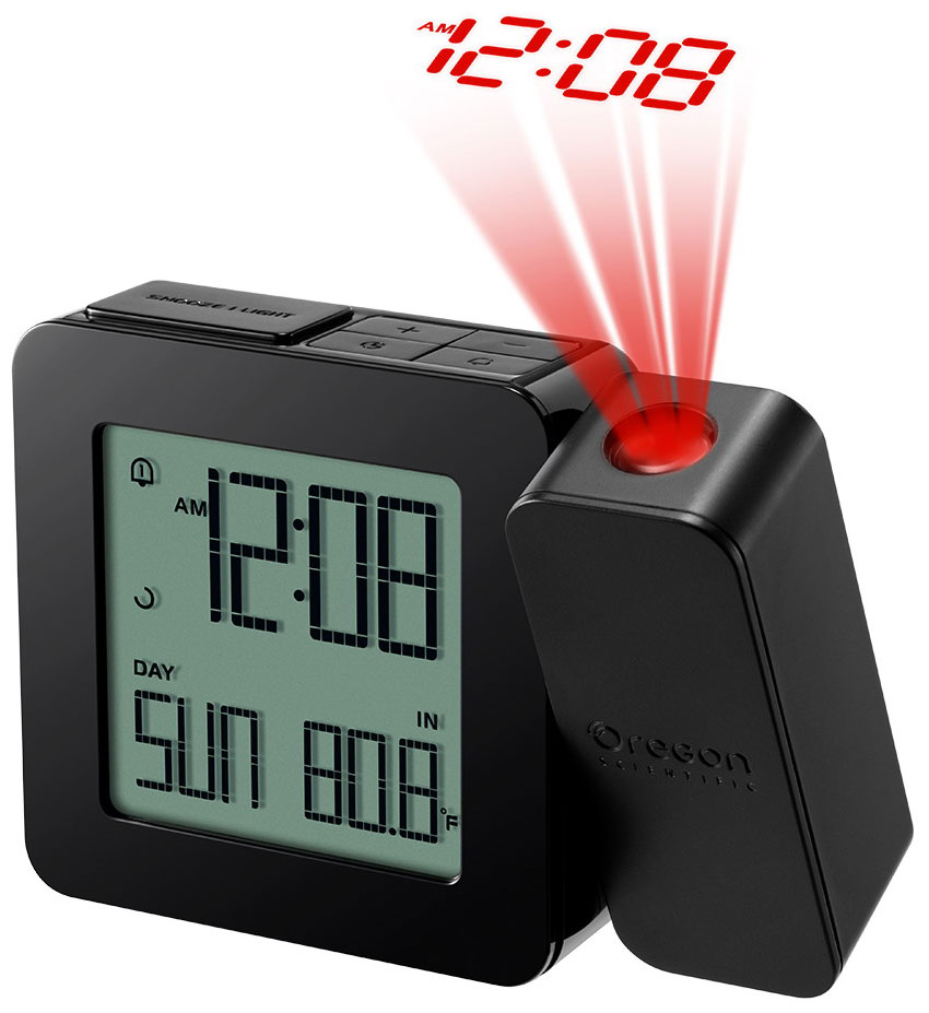 цена Проекционные часы с измерением температуры Oregon Scientific RM 338 PX-b черный