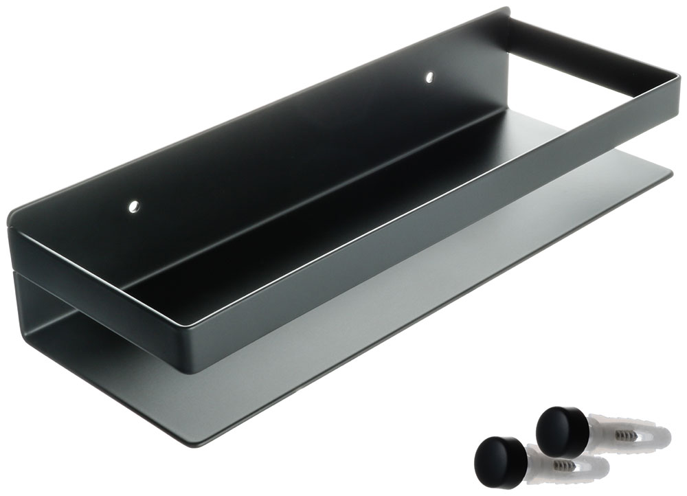 Изображение товара Полка прямоугольная Fixsen Hotel FX-31003G из нержавеющей стали черная настенная