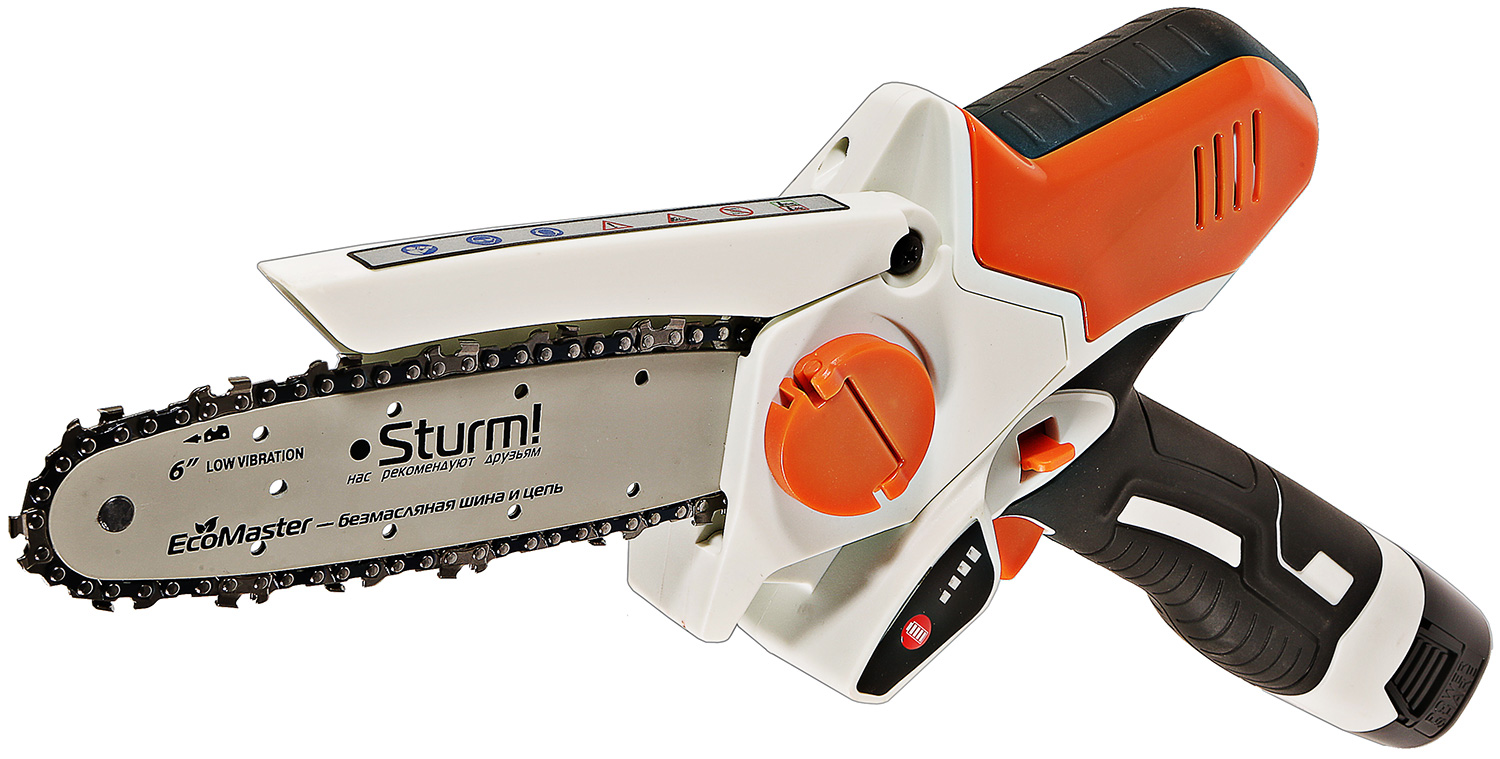 Изображение товара Пила цепная аккумуляторная Sturm! CSC1804, 2 аккумулятора, зарядное устройство, кейс