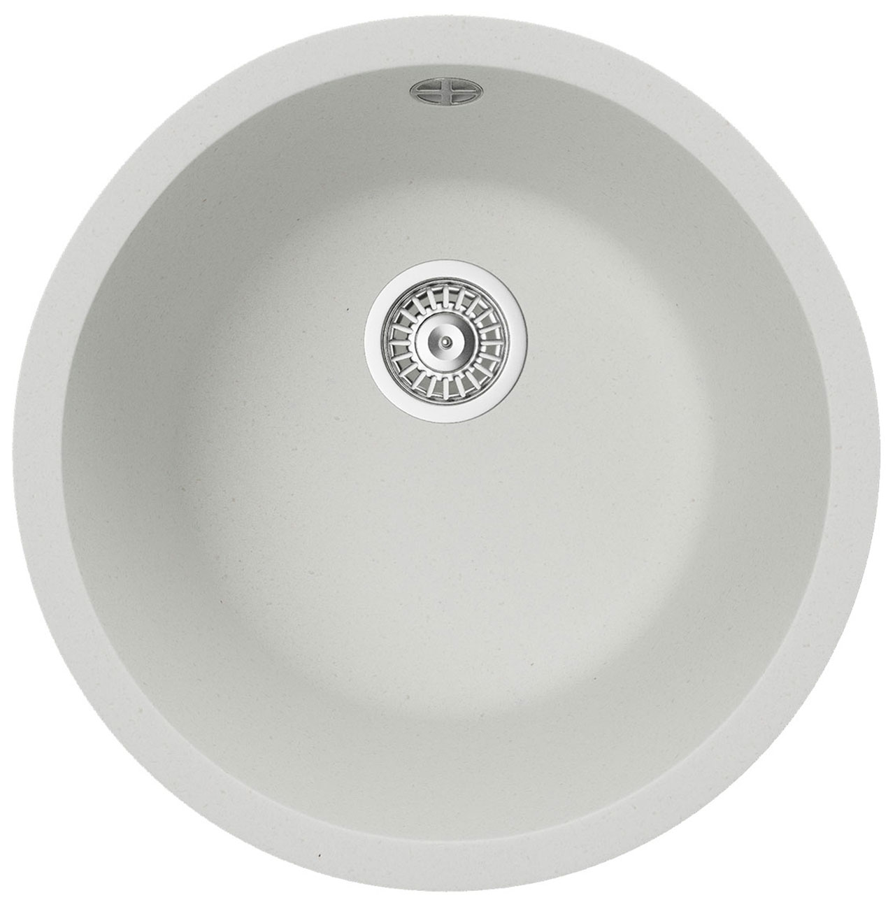 Изображение товара Кухонная мойка TopZero Kelly Ice 460-07 из искусственного гранита, врезная, круглая