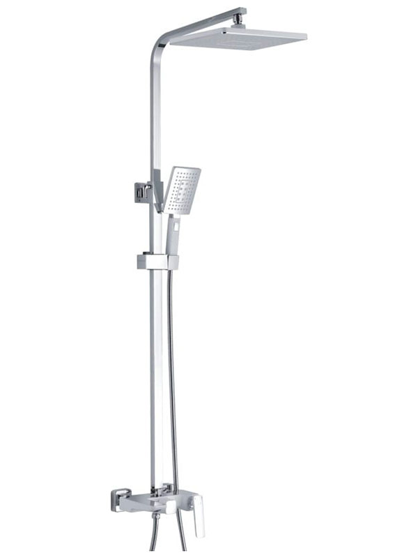 Изображение товара Душевая система Rose R16F белый/хром с тропическим душем