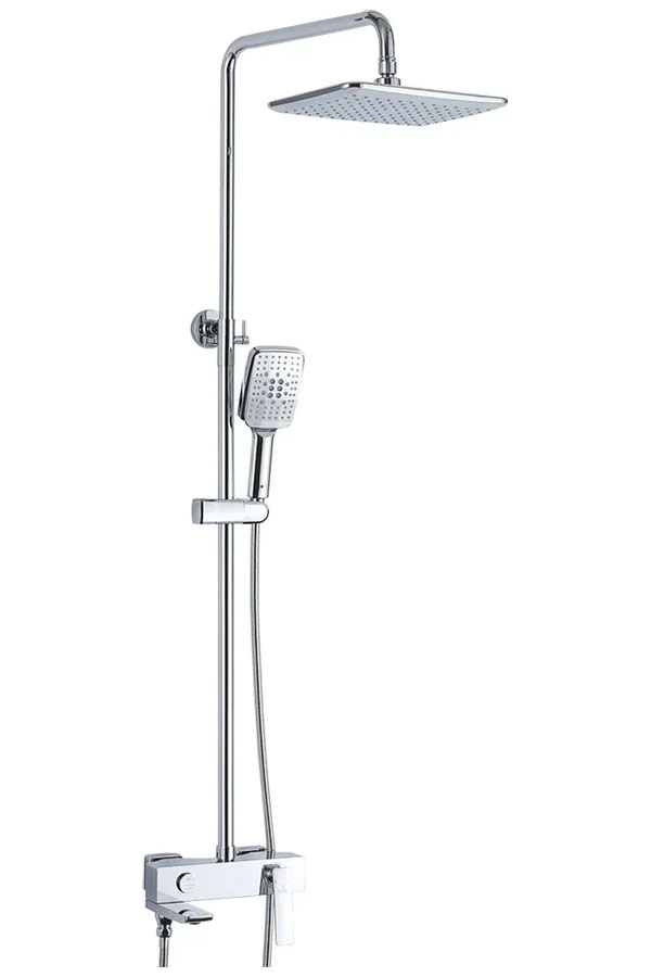 Изображение товара Душевая система Rose R27 хром 6 режимов тропический душ 150 см шланг