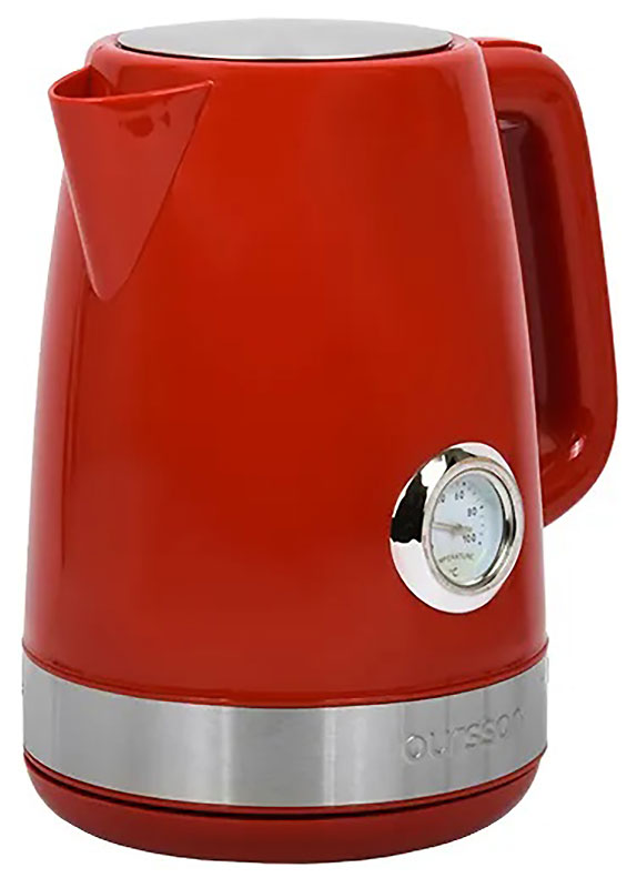 Изображение товара Чайник Oursson KE1716P/RD Ретро 1.7 л с термометром и дисплеем