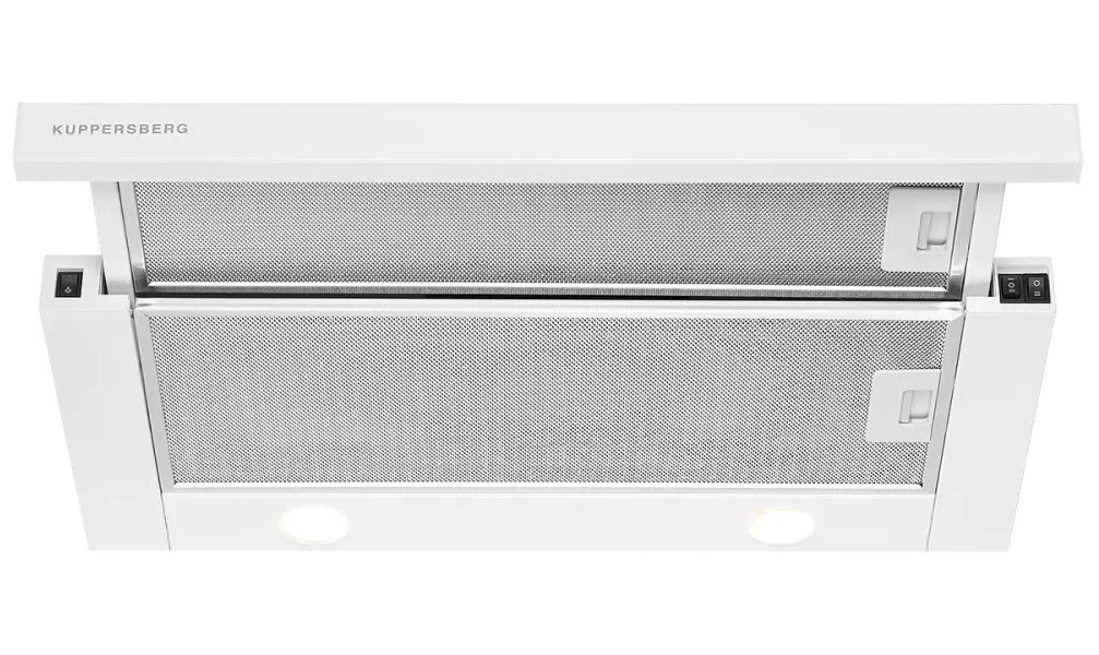 Изображение товара Вытяжка Kuppersberg SLIMLUX 60 W телескопическая белая 900 м3/ч