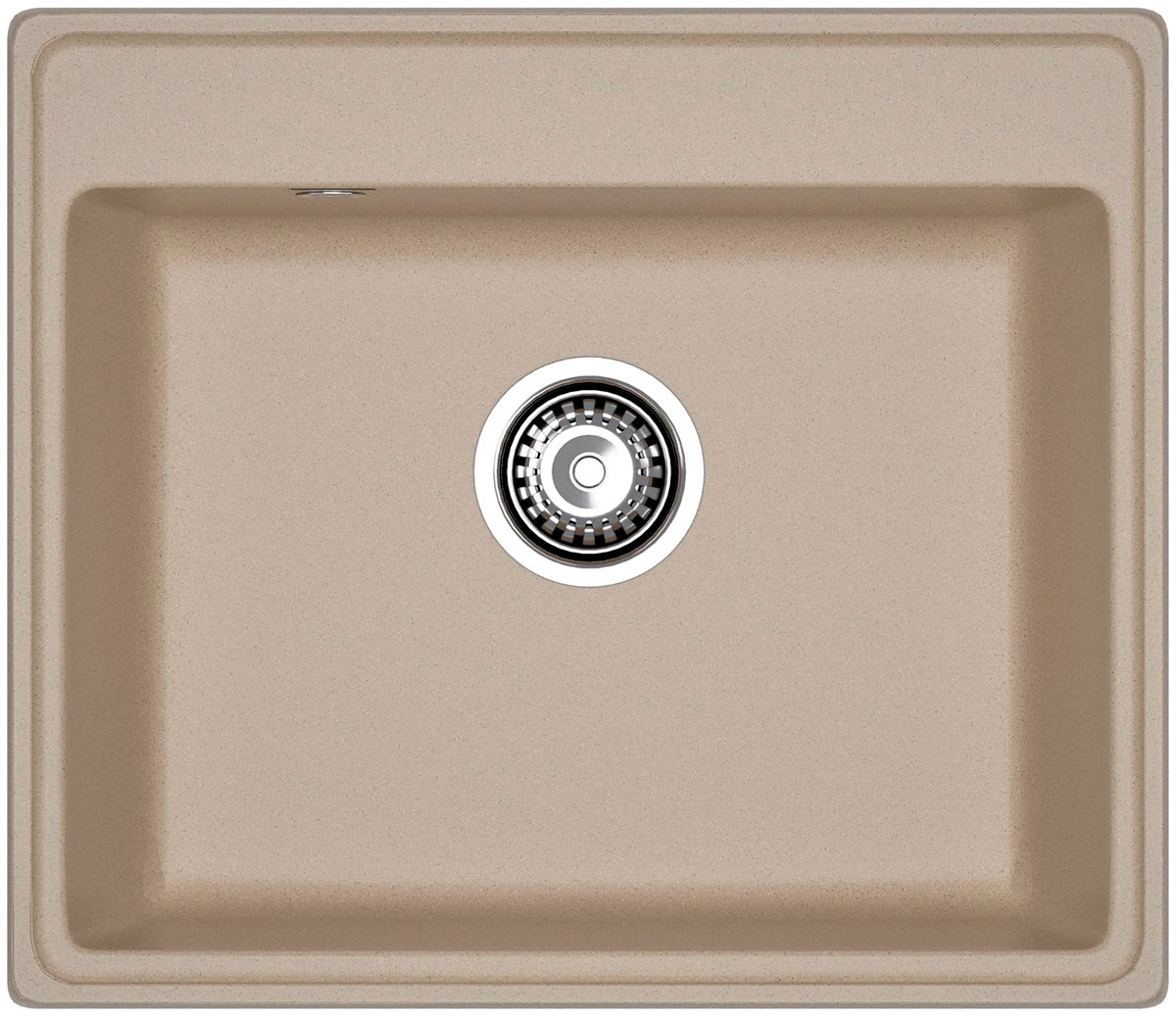 Изображение товара Кухонная мойка GranFest VERTEX V-580 из искусственного мрамора 580x500 мм песочный цвет