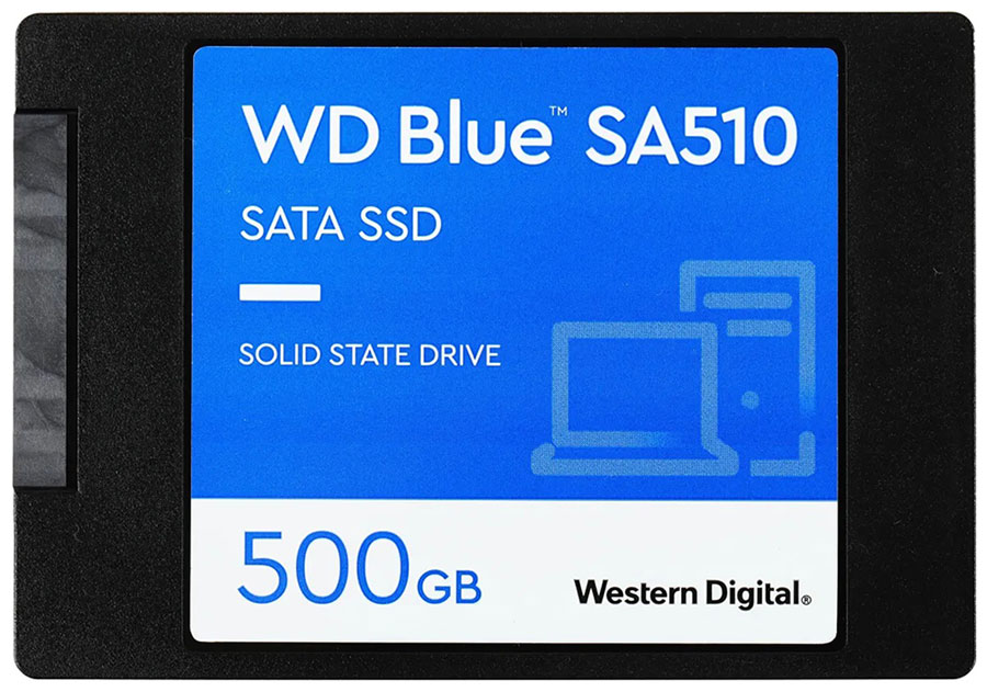 Изображение товара SSD накопитель Western Digital 2.5 Blue 500 Гб SATA III (WDS500G3B0A)