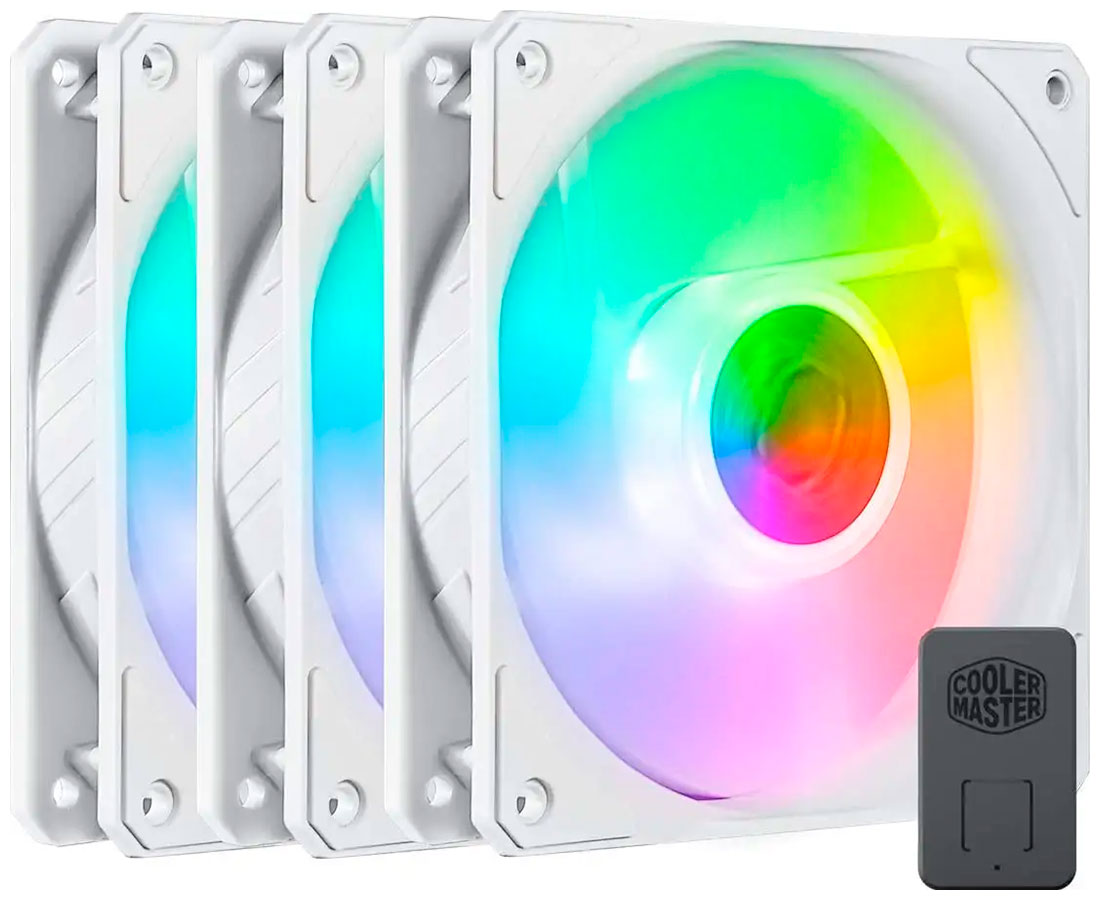 Вентилятор для корпуса Cooler Master SickleFlow 120 ARGB White 3x120mm (MFX-B2DW-183PA-R1) Вентилятор для корпуса Cooler Master SickleFlow 120 ARGB White 3x120mm (MFX-B2DW-183PA-R1)