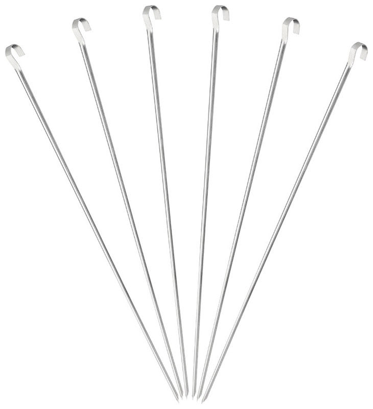 Изображение товара Набор шампуров Ecos 560х10х0.7 мм угловой без витка 6 штук