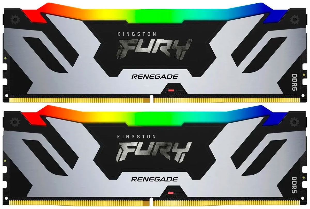 Изображение товара Оперативная память Kingston DDR5 96GB (2x48GB) 6000MHz FURY Renegade RGB (KF560C32RSAK2-96)
